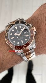 Rolex Root Beer Gmt Master II 126711CHNR Oyster DD3285 V3 Super Klon Swiss ETA Saat AR Factory