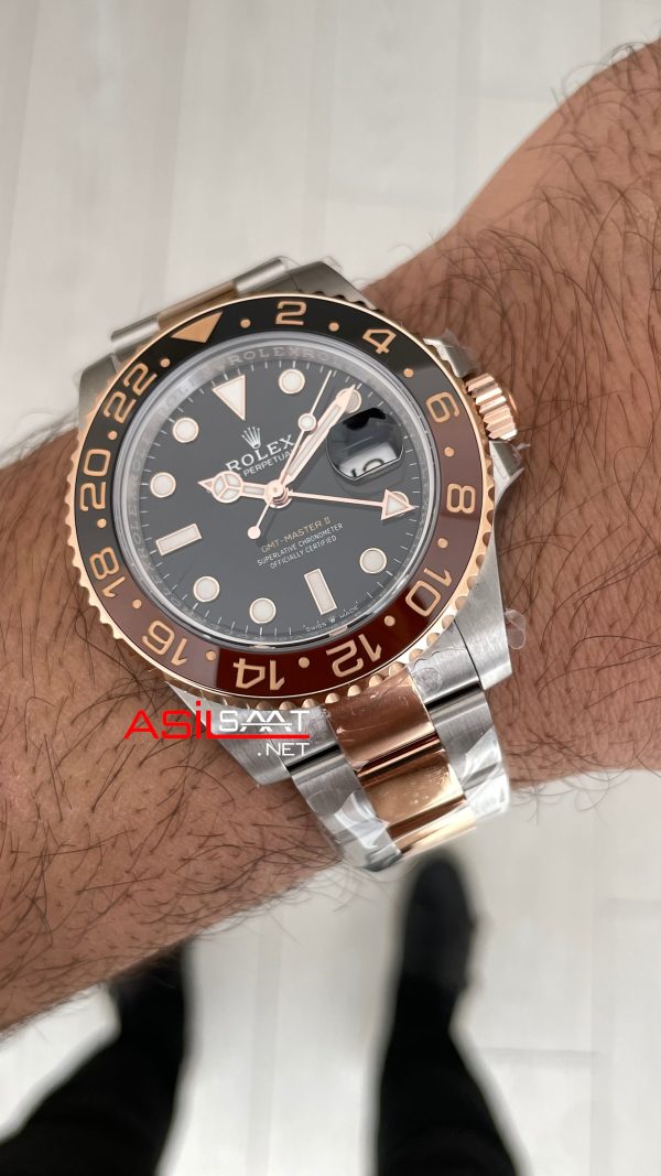Rolex Root Beer Gmt Master II 126711CHNR Oyster DD3285 V3 Super Klon Swiss ETA Saat AR Factory Rolex Root Beer Gmt Master II 126711CHNR Oyster DD3285 V3 Super Klon Swiss ETA Saat AR Factory