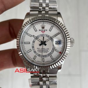 Rolex Sky Dweller Beyaz 336934 Jubilee 42mm Swiss ETA Saat