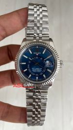Rolex Sky Dweller Mavi 336934 Jubilee 42mm Swiss ETA Saat
