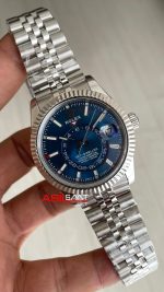 Rolex Sky Dweller Mavi 336934 Jubilee 42mm Swiss ETA Saat