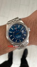 Rolex Sky Dweller Mavi 336934 Jubilee 42mm Swiss ETA Saat