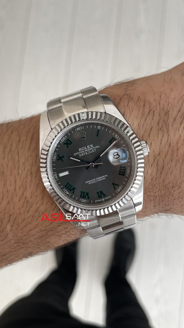 Rolex Datejust Wimbledon 126334 Oyster 41mm Replika Saat