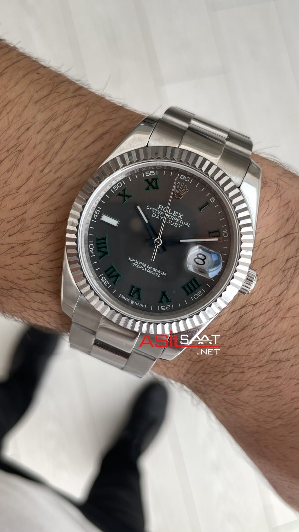 Rolex Datejust Wimbledon 126334 Oyster 41mm Replika Saat