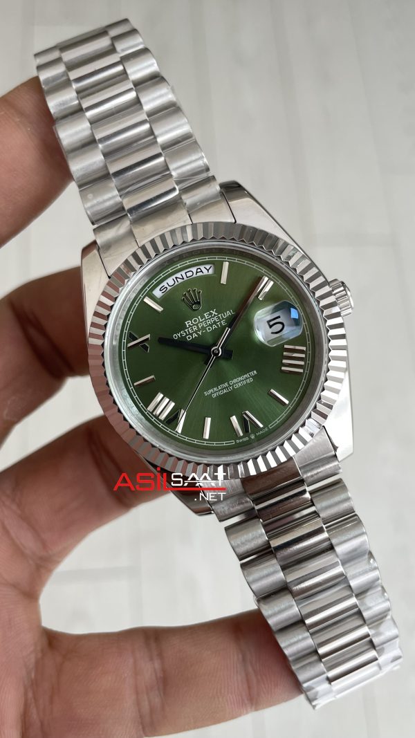 Rolex Day Date Yeşil Kadran 228239 Olive Green 40mm Replika Saat Rolex Day Date Yeşil Kadran 228239 Olive Green 40mm Replika Saat