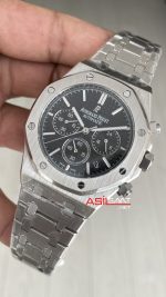 Audemars Piguet Royal Oak Chronograph 26240ST Siyah Kadran 41 mm Silver Replika Saat