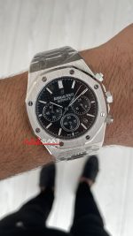 Audemars Piguet Royal Oak Chronograph 26240ST Siyah Kadran 41 mm Silver Replika Saat