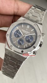 Audemars Piguet Royal Oak Chronograph 26331IP Gri Kadran 20th Anniversary 41mm Silver Replika Saat