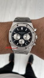 Audemars Piguet Royal Oak Chronograph 26331ST Siyah Kadran 41mm Silver Replika Saat