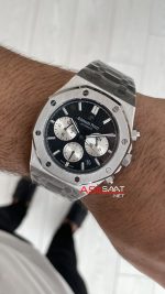 Audemars Piguet Royal Oak Chronograph 26331ST Siyah Kadran 41mm Silver Replika Saat