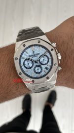 Audemars Piguet Royal Oak Chronograph Tifany 26331ST Ice Blue 41 mm Silver Replika Saat
