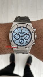 Audemars Piguet Royal Oak Chronograph Tifany 26331ST Ice Blue 41 mm Silver Replika Saat