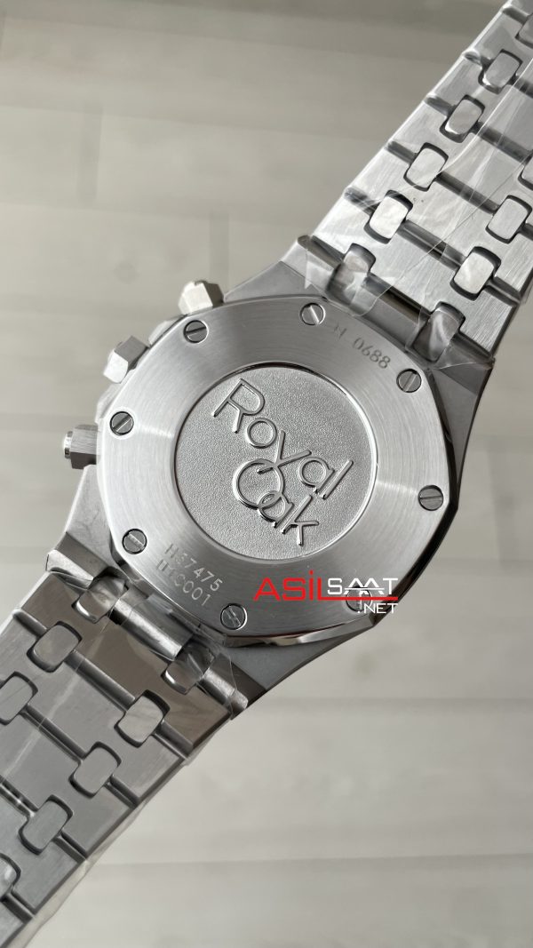 Audemars Piguet Royal Oak Chronograph Tifany 26331ST Ice Blue 41 mm Silver Replika Saat Audemars Piguet Royal Oak Chronograph Tifany 26331ST Ice Blue 41 mm Silver Replika Saat