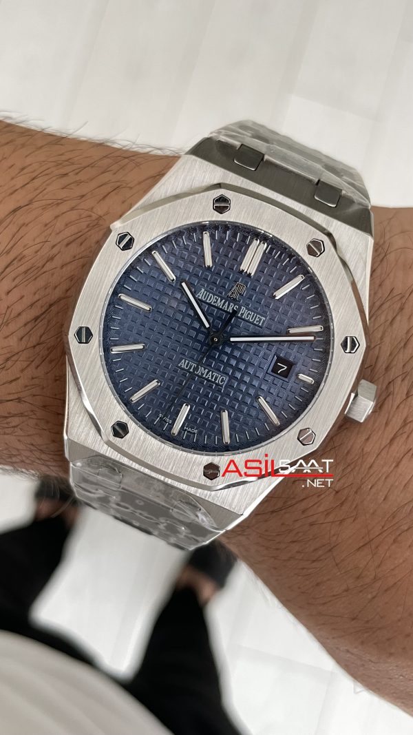 Audemars Piguet Royal Oak Mavi Kadran 15400ST Replika Saat
