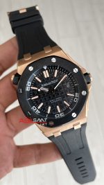 Audemars Piguet Royal Oak Offshore Diver Cup 15709TR Siyah Kadran 42mm Rose Replika Saat