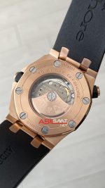 Audemars Piguet Royal Oak Offshore Diver Cup 15709TR Siyah Kadran 42mm Rose Replika Saat