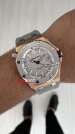 Audemars Piguet Royal Oak Offshore Diver Japan Limited Edition Gri Kadran 15711OI Rose 42mm Replika Saat