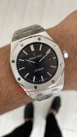 Audemars Piguet Royal Oak Siyah Kadran 15400ST Replika Saat