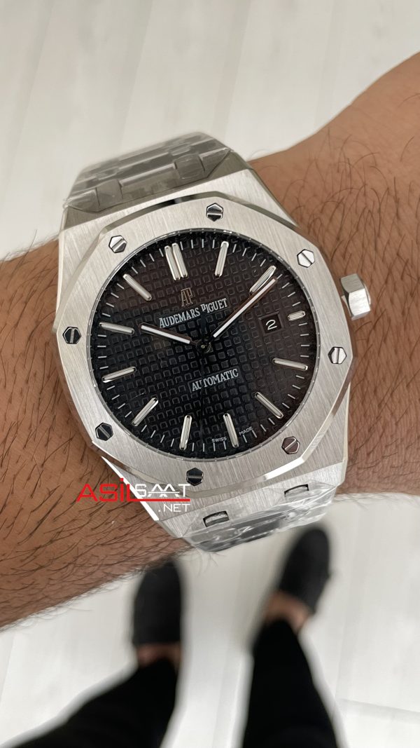 Audemars Piguet Royal Oak Siyah Kadran 15400ST Replika Saat