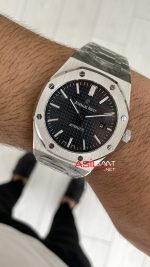 Audemars Piguet Royal Oak Siyah Kadran 15400ST Replika Saat