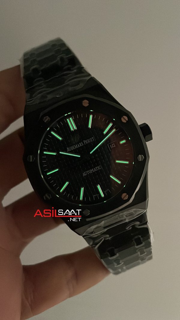 Audemars Piguet Royal Oak Siyah Kadran 15400ST Venom PVD Black Replika Saat