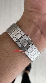 Audemars Piguet Royal Oak Skeleton 15407ST Double Balance iskelet Silver Replika Saat
