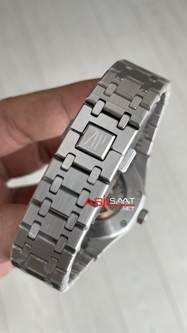 Audemars Piguet Royal Oak Skeleton 15407ST Double Balance iskelet Silver Replika Saat