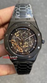 Audemars Piguet Royal Oak Skeleton 15416CE Black PVD Replika Saat