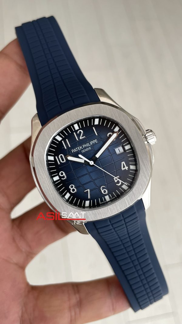 Patek Philippe Aquanaut Mavi Kadran 5168G Silver 40 mm Replika Saat