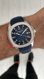 Patek Philippe Aquanaut Mavi Kadran 5168G Silver 40 mm Replika Saat