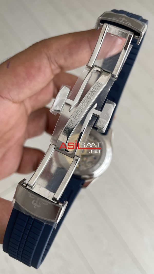 Patek Philippe Aquanaut Mavi Kadran 5168G Silver 40 mm Replika Saat