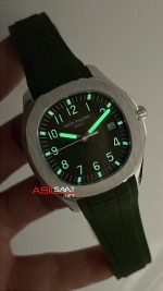 Patek Philippe Aquanaut Yeşil Kadran 5168G Silver 40 mm Replika Saat