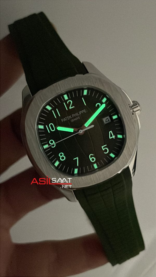 Patek Philippe Aquanaut Yeşil Kadran 5168G Silver 40 mm Replika Saat Patek Philippe Aquanaut Yeşil Kadran 5168G Silver 40 mm Replika Saat
