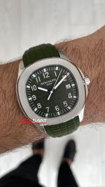 Patek Philippe Aquanaut Yeşil Kadran 5168G Silver 40 mm Replika Saat