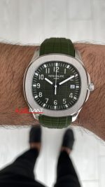 Patek Philippe Aquanaut Yeşil Kadran 5168G Silver 40 mm Replika Saat