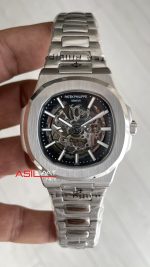 Patek Philippe Nautilus İskelet 5711 Silver 40 mm Skeleton Replika Saat