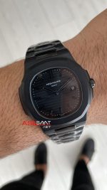 Patek Philippe Nautilus Siyah Kadran 5711 PVD Black 40 mm Replika Saat
