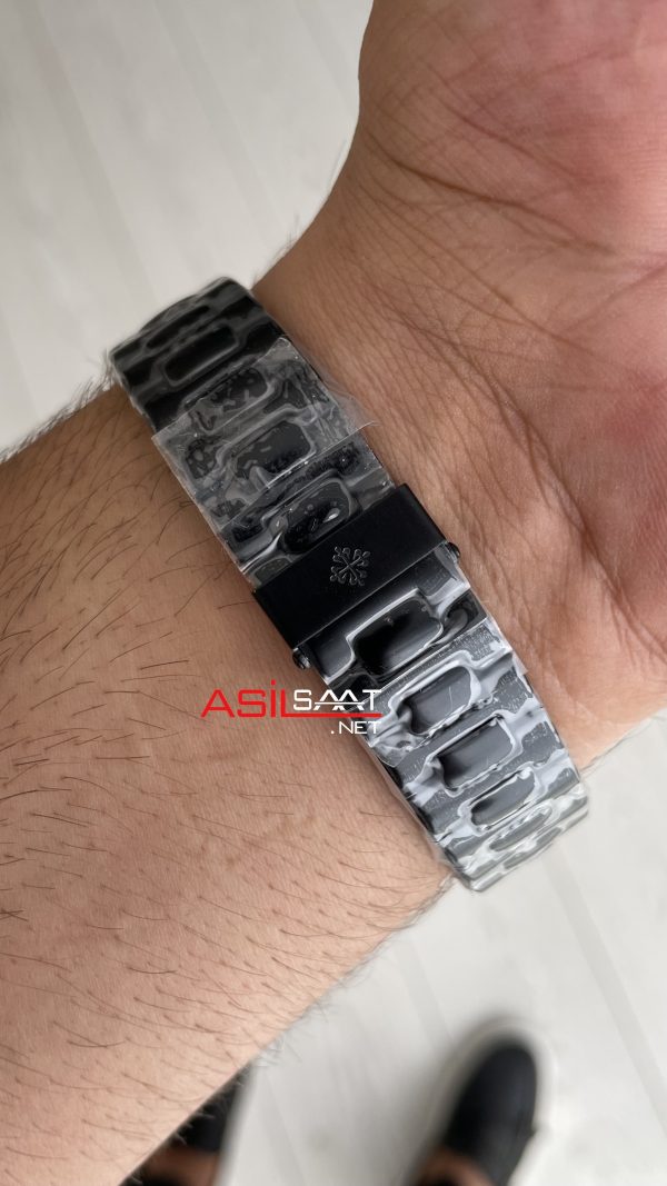 Patek Philippe Nautilus Siyah Kadran 5711 PVD Black 40 mm Replika Saat Patek Philippe Nautilus Siyah Kadran 5711 PVD Black 40 mm Replika Saat