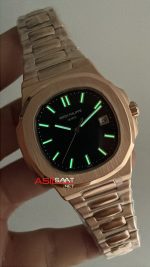 Patek Philippe Nautilus Siyah Kadran 5711R Rose 40 mm Replika Saat
