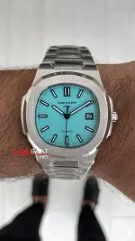 Patek Philippe Nautilus Tiffany 5711 Silver 40 mm Replika Saat