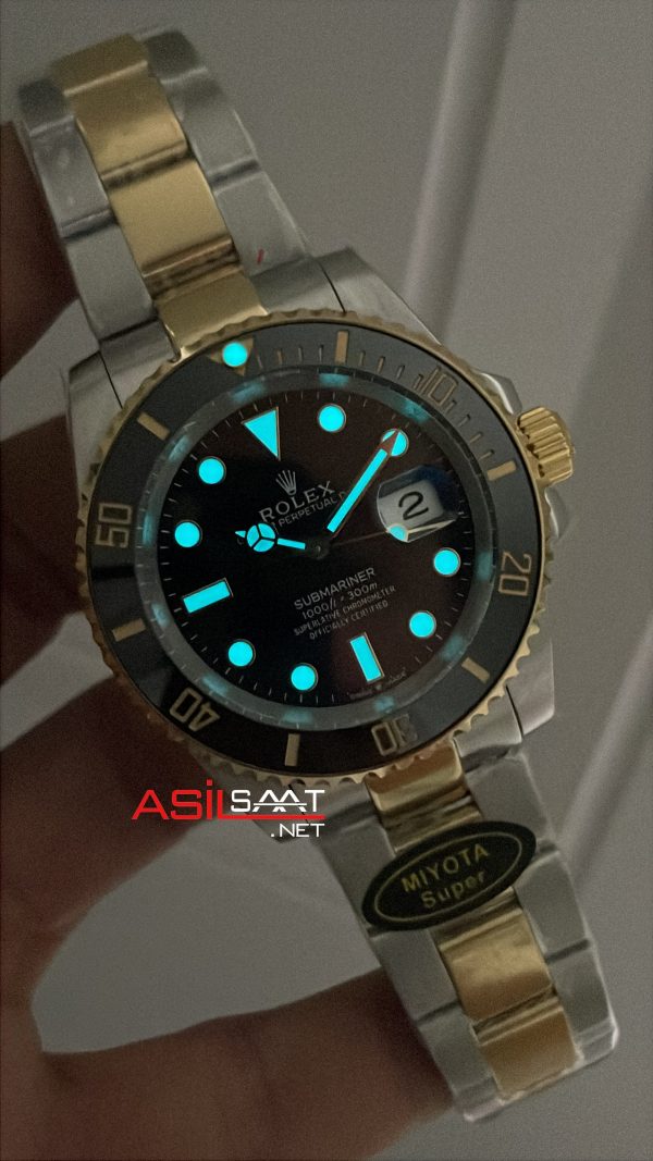 Rolex Submariner Date 126613LN Two Tone Gold Siyah Kadran 41mm Super Miyota Replika Saat Rolex Submariner Date 126613LN Two Tone Gold Siyah Kadran 41mm Super Miyota Replika Saat