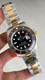Rolex Submariner Date 126613LN Two Tone Gold Siyah Kadran 41mm Super Miyota Replika Saat