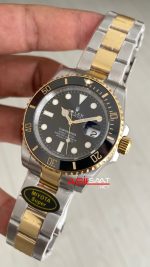 Rolex Submariner Date 126613LN Two Tone Gold Siyah Kadran 41mm Super Miyota Replika Saat