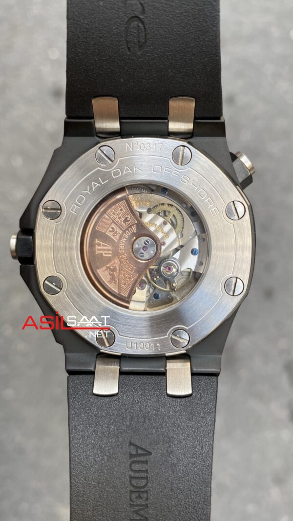 Audemars Piguet Royal Oak Offshore Ceramic Diver Siyah Kadran 42 mm 15707CE.OO.A002CA.01 Black Replika Saat APOD005 Audemars Piguet Royal Oak Offshore Ceramic Diver Siyah Kadran 42 mm 15707CE.OO.A002CA.01 Black Replika Saat APOD005