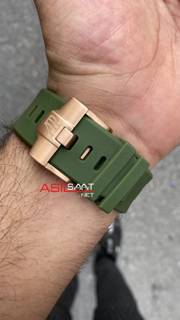 Audemars Piguet Royal Oak Offshore Chronograph 43 mm Yeşil Kadran Green Replika Saat APOS007