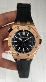 Audemars Piguet Royal Oak Offshore Diver Siyah Kadran 15340OR Rosegold 42mm Replika Saat