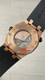 Audemars Piguet Royal Oak Offshore Diver Siyah Kadran 15340OR Rosegold 42mm Replika Saat