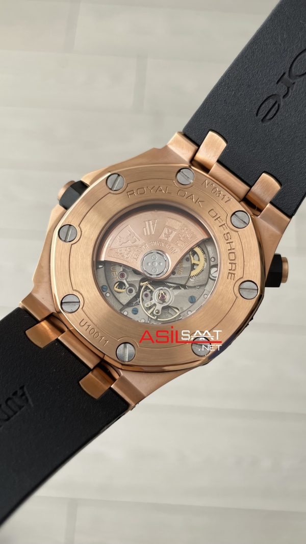 Audemars Piguet Royal Oak Offshore Diver Siyah Kadran 15340OR Rosegold 42mm Replika Saat