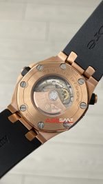 Audemars Piguet Royal Oak Offshore Diver Siyah Kadran 15340OR Rosegold 42mm Replika Saat