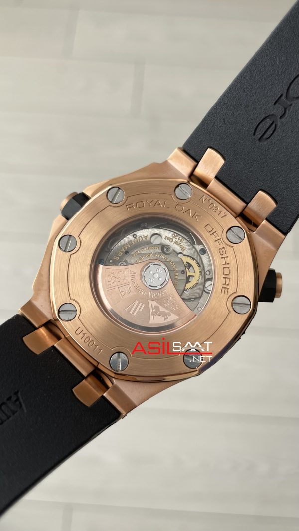 Audemars Piguet Royal Oak Offshore Diver Siyah Kadran 15340OR Rosegold 42mm Replika Saat